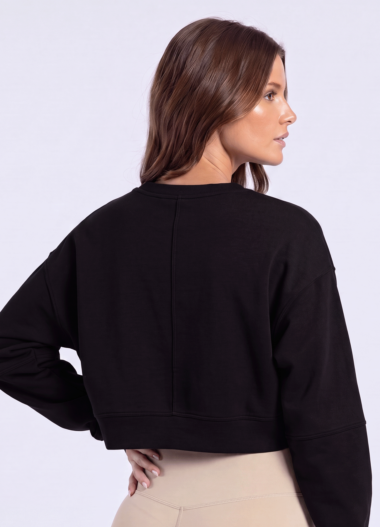 SWEATSHIRT SOFT LOUNGE - BLACK