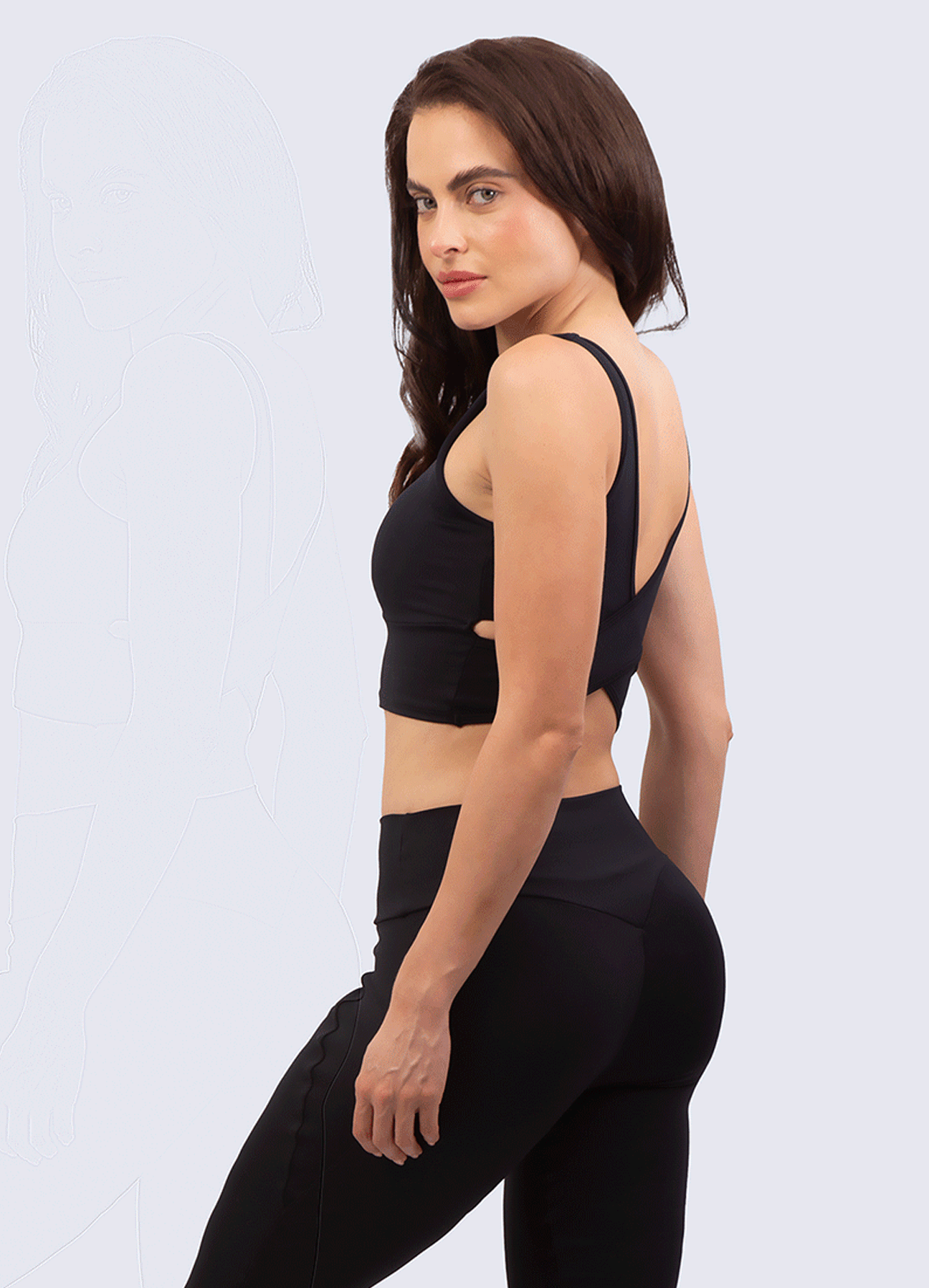 TOP EMANA SCULPT-BLACK
