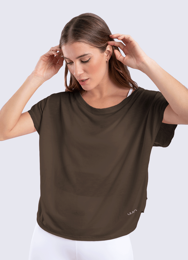 T-SHIRT MOTION - BROWN