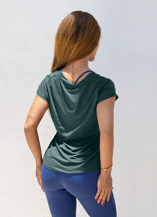 T-SHIRT BASIC ULTRA - GREEN BOTTLE