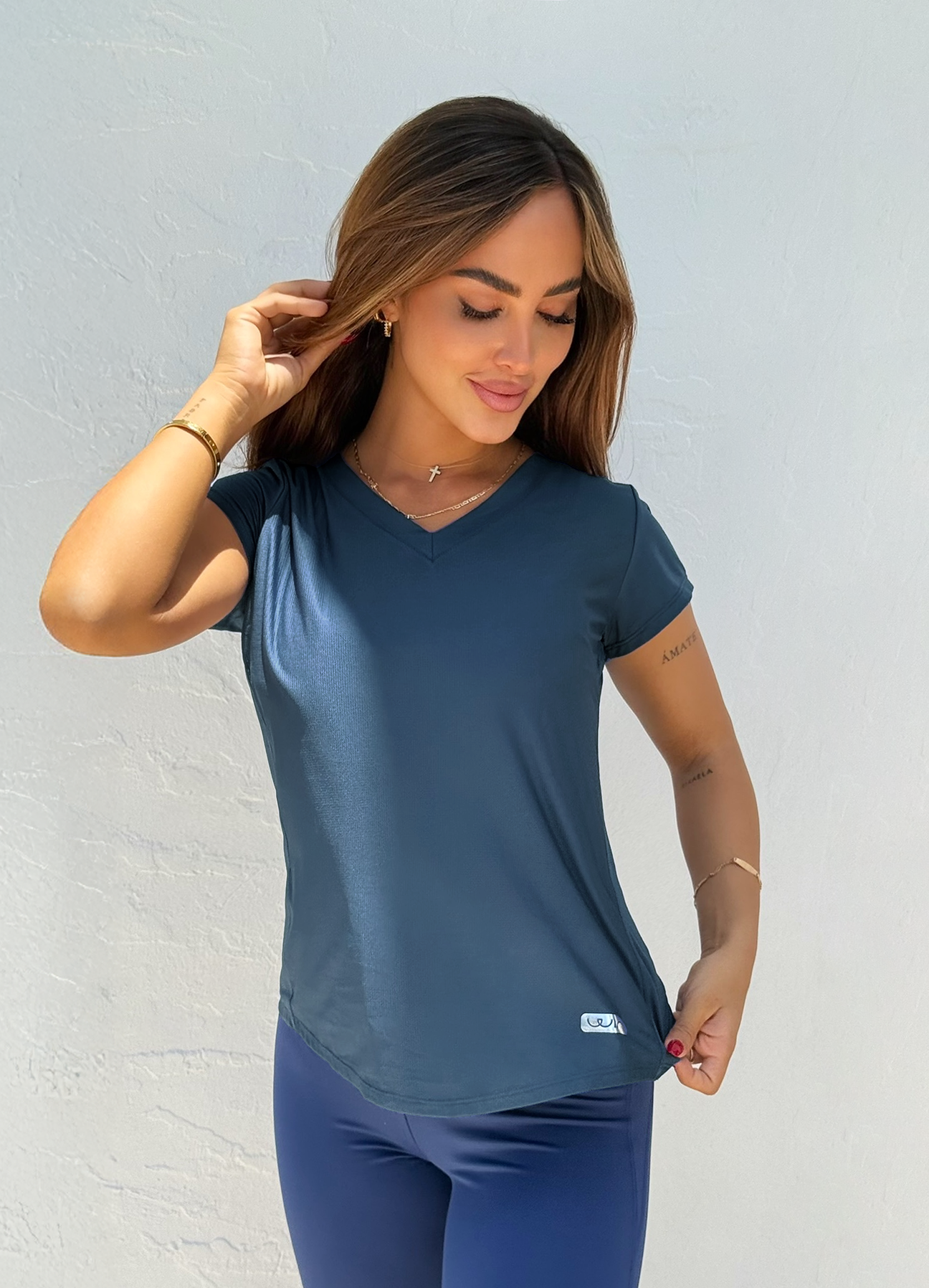 T-SHIRT BASIC ULTRA - STEEL BLUE