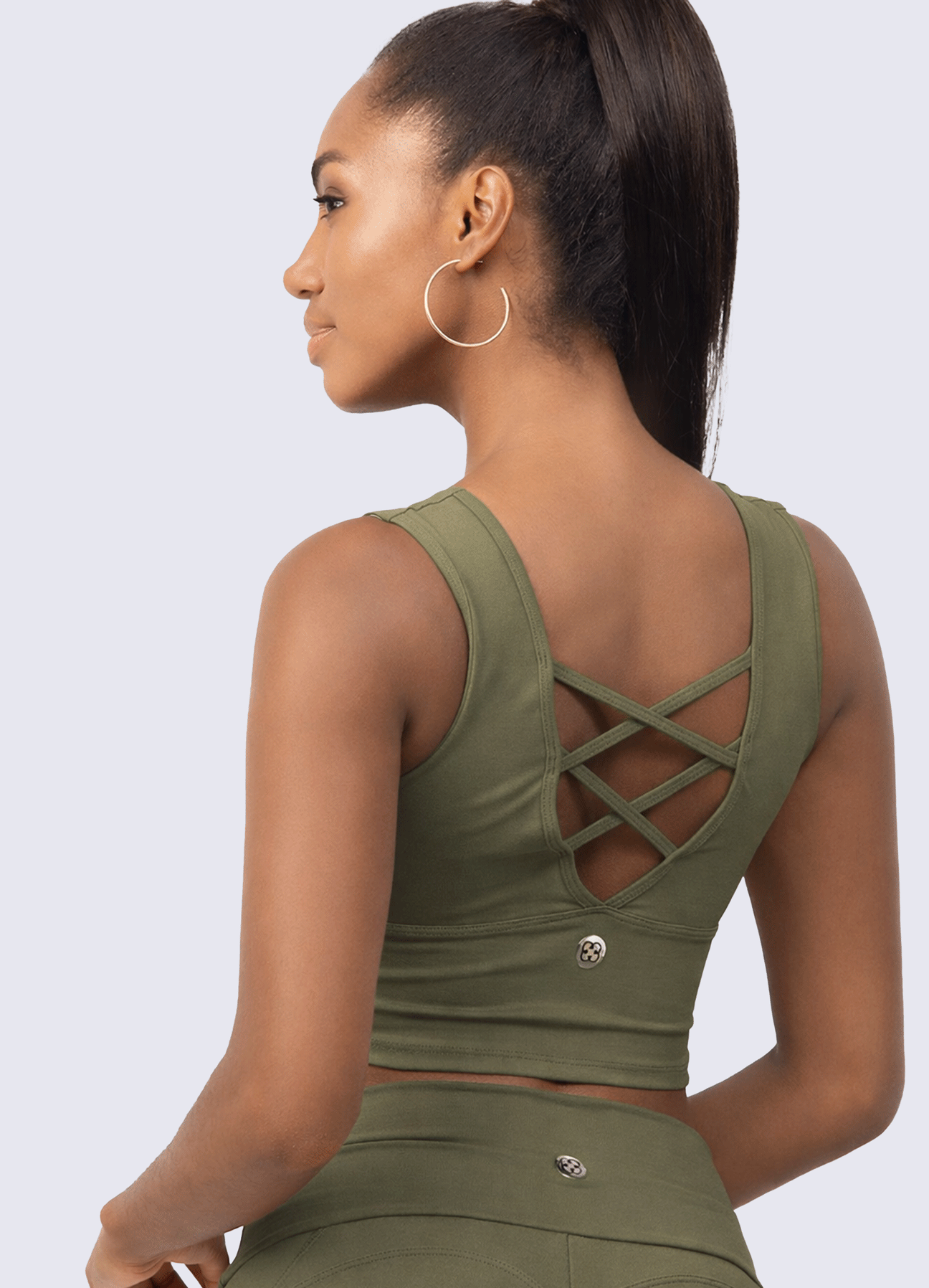 TOP EMANA PERFECT BELT - ARMY GREEN