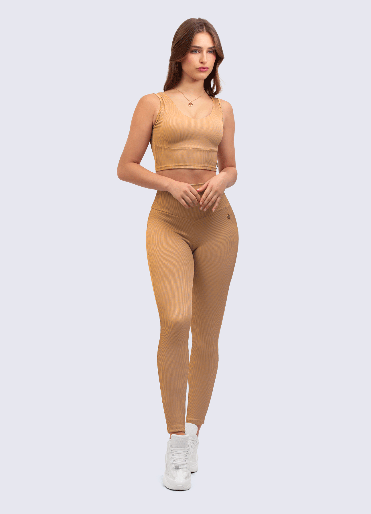 LEGGING ULTRA RIB-CAMEL