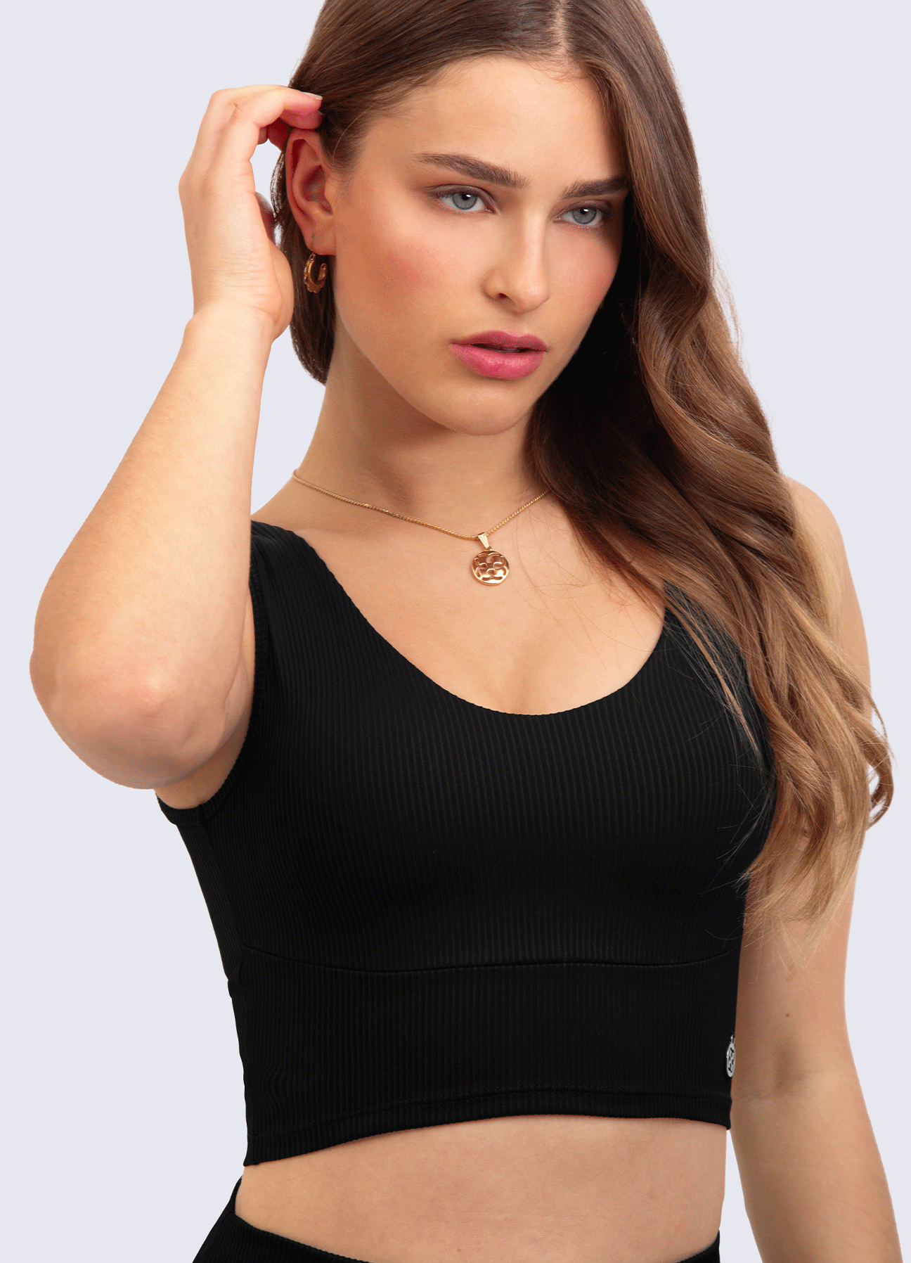 TOP ULTRA RIB-BLACK