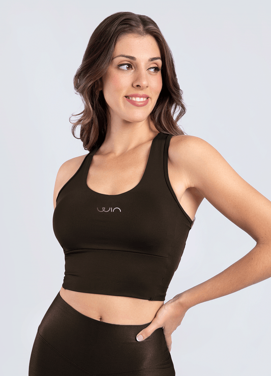 TOP EMANA PLAY - DARK BROWN