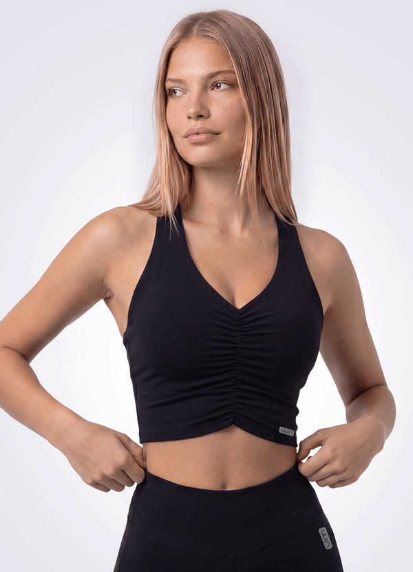 TOP EMANA POWER SCRUNCH - BLACK