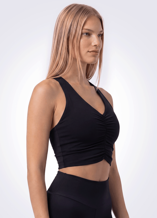 TOP EMANA POWER SCRUNCH - BLACK