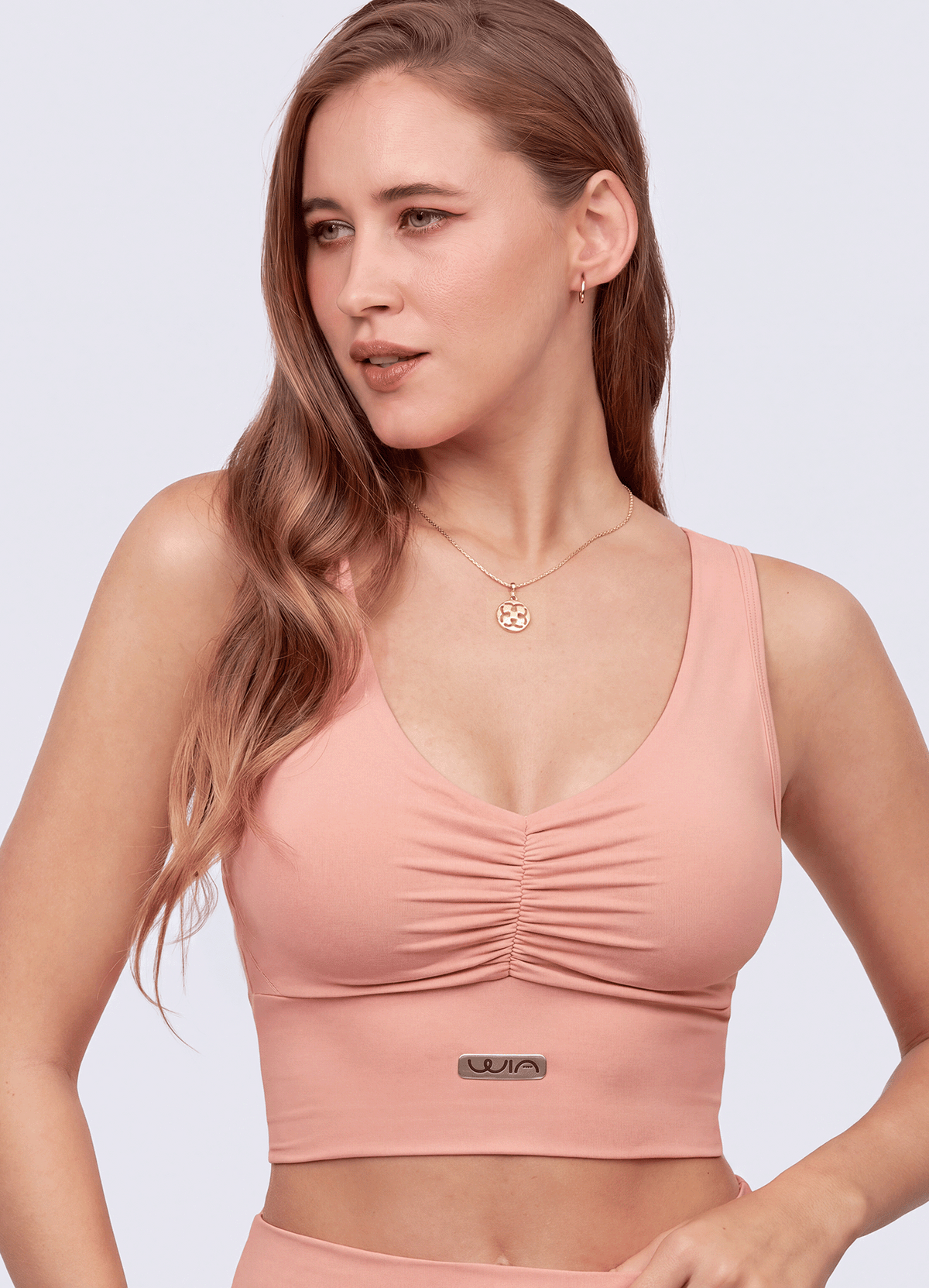 TOP SCRUNCH FRONT - SOFT PINK