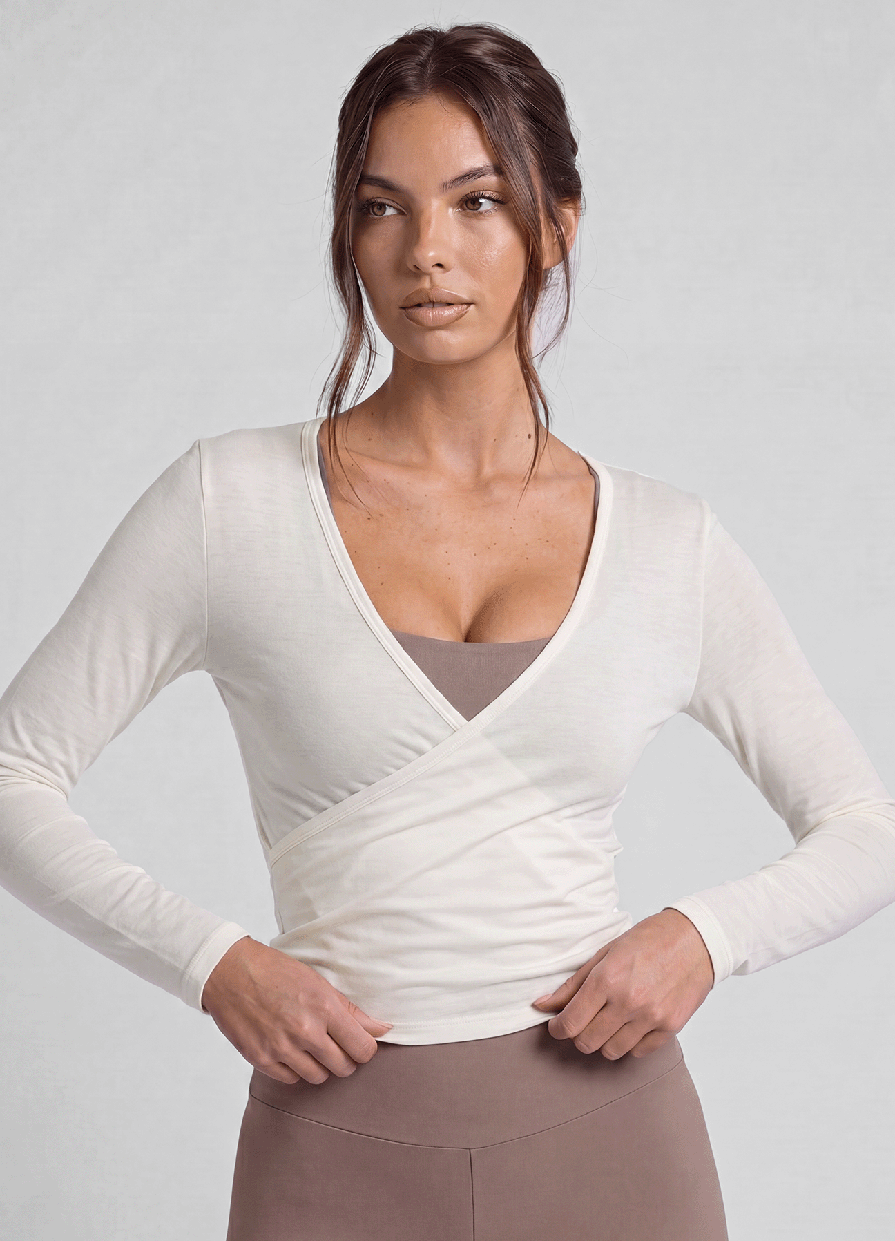 TOP STUDIO CROSSBACK - IVORY