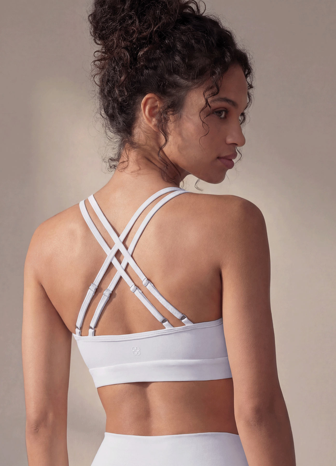 TOP EMANA CUT V SCULPT - WHITE