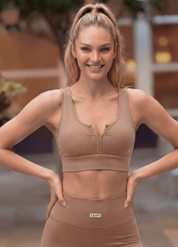 TOP EMANA MAXIM SCULPT - ALAMO BROWN