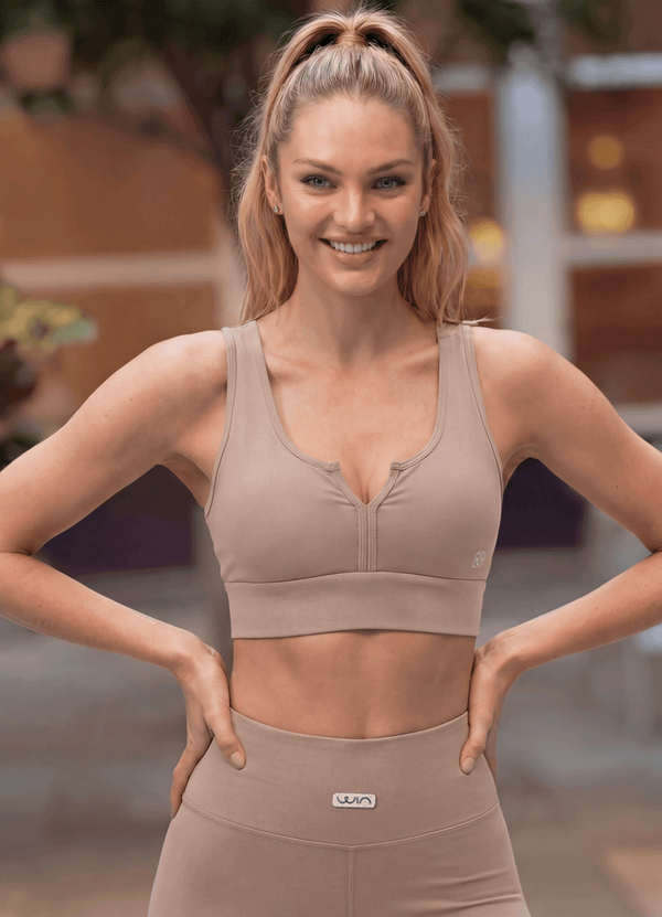 TOP EMANA MAXIM SCULPT - ALAMO BROWN