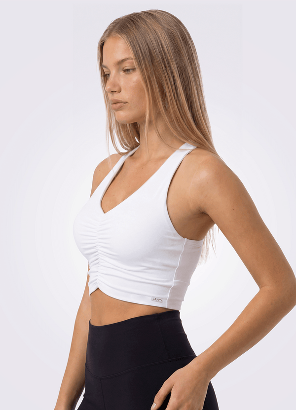 TOP EMANA POWER SCRUNCH - WHITE