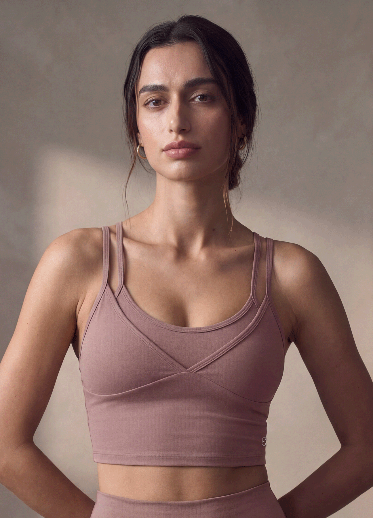 TOP EMANA V SCULPT - SMOKE MAUVE