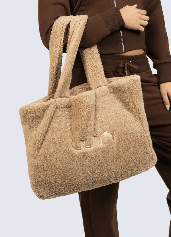 TOTE BAG FLEECE BEIGE