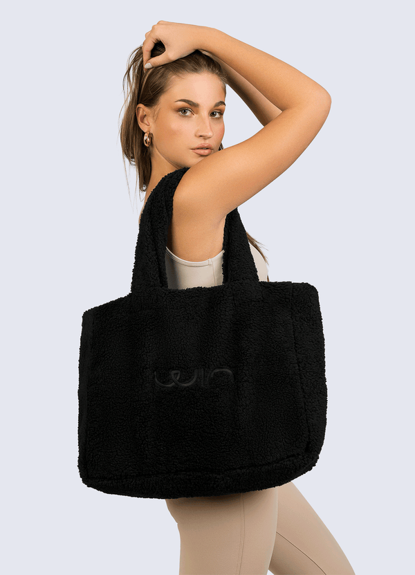 TOTE BAG FLEECE BLACK