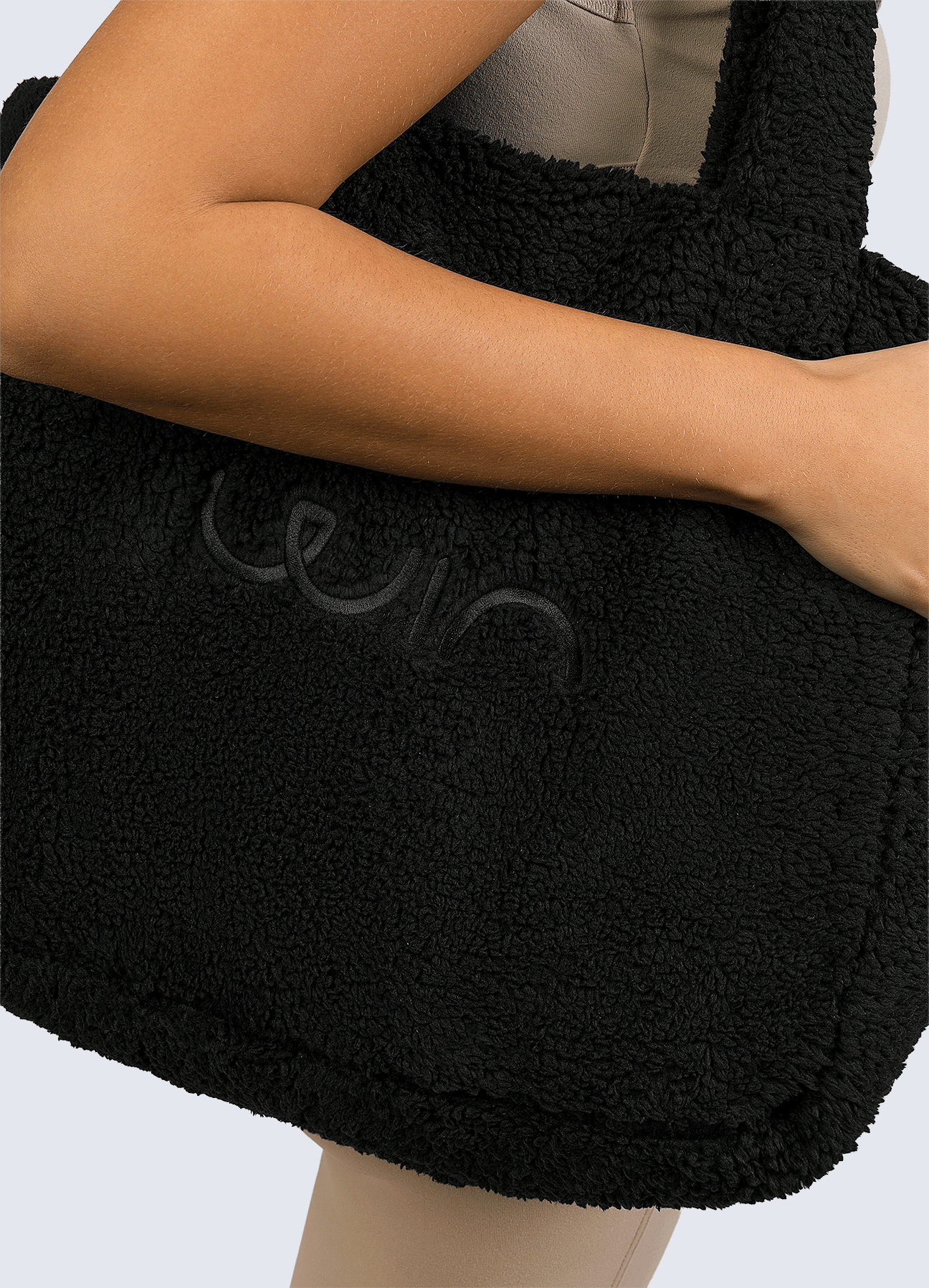 TOTE BAG FLEECE BLACK