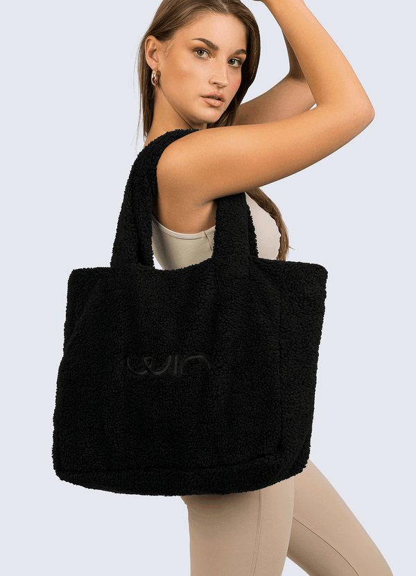 TOTE BAG FLEECE BLACK