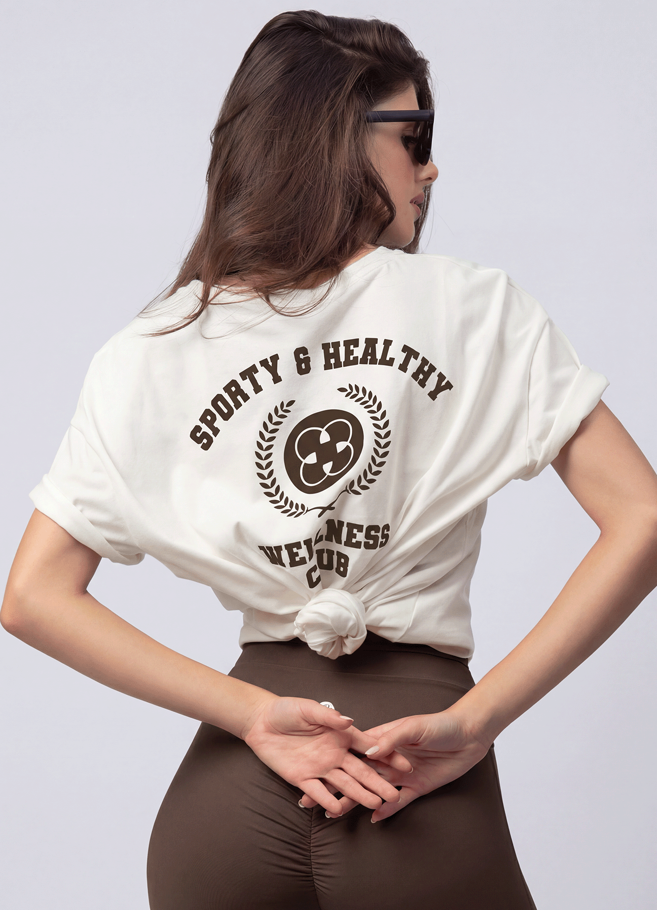 T-SHIRT WELLNESS CLUB - ECRU