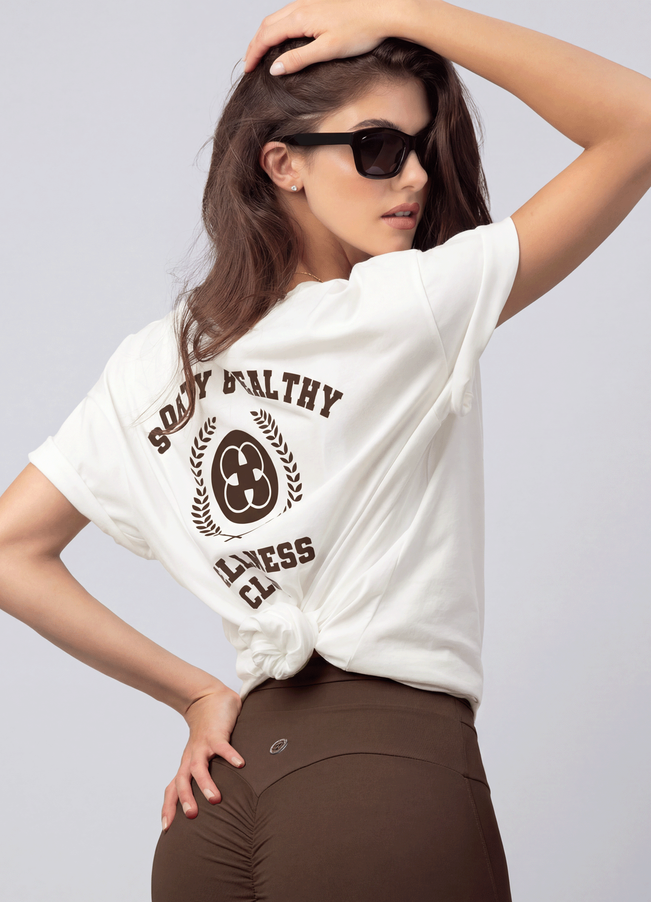 T-SHIRT WELLNESS CLUB - ECRU