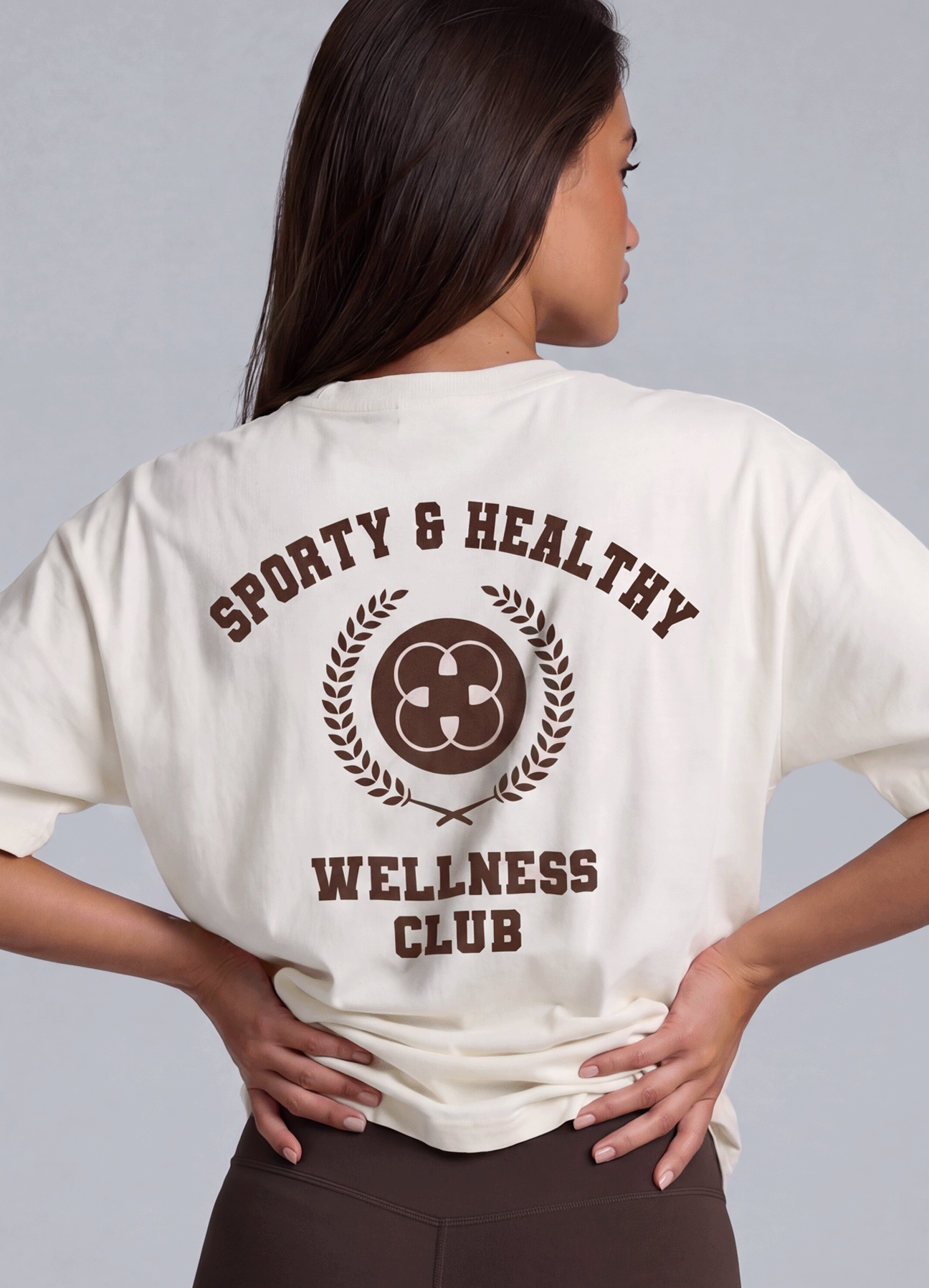 T-SHIRT WELLNESS CLUB - ECRU