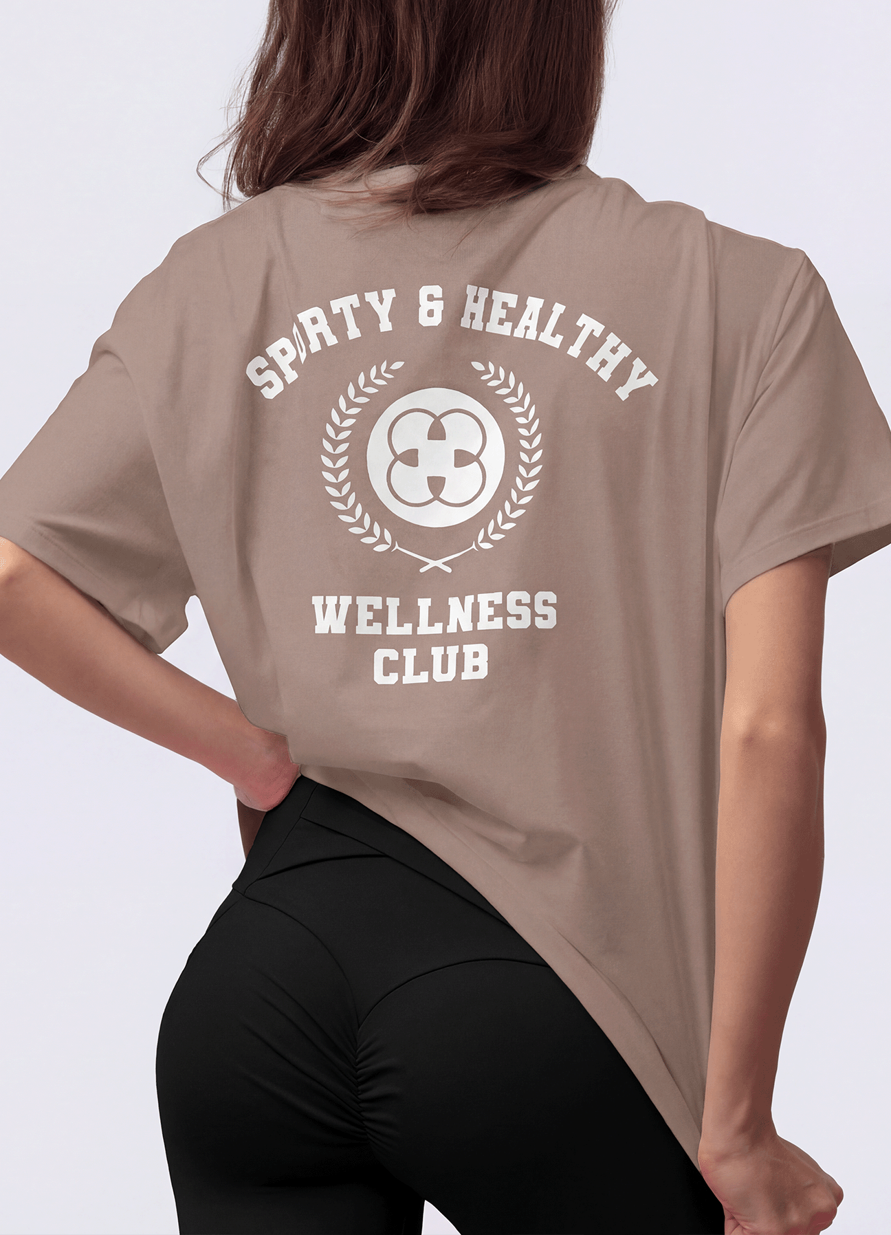 T-SHIRT WELLNESS CLUB - ALAMO BROWN