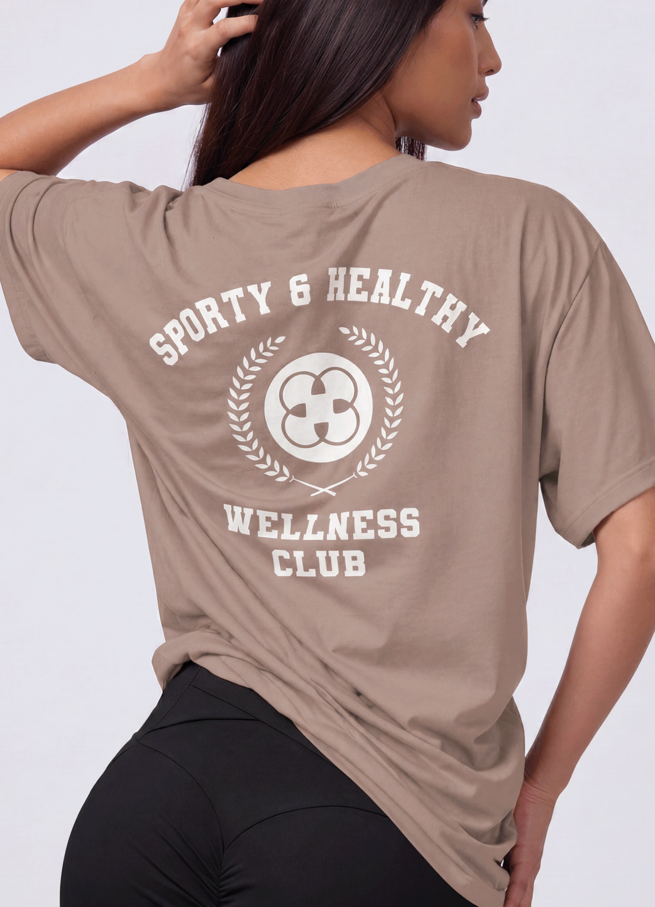 T-SHIRT WELLNESS CLUB - ALAMO BROWN
