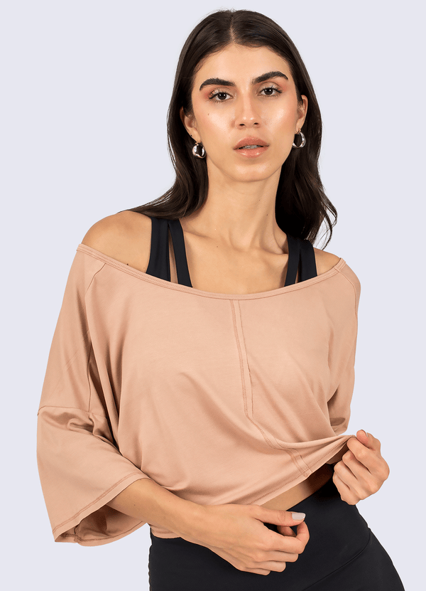 T-SHIRT EMOTIONS - LIGHT BROWN