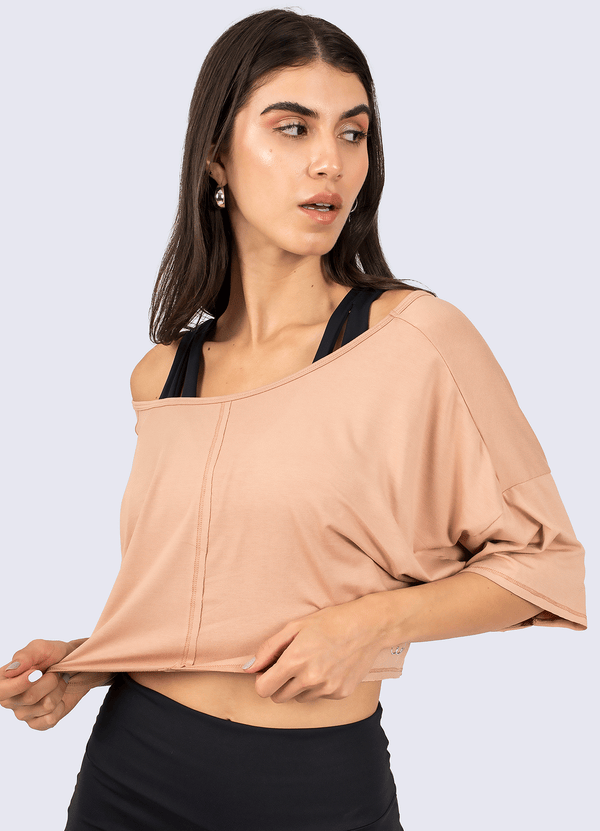 T-SHIRT EMOTIONS - LIGHT BROWN