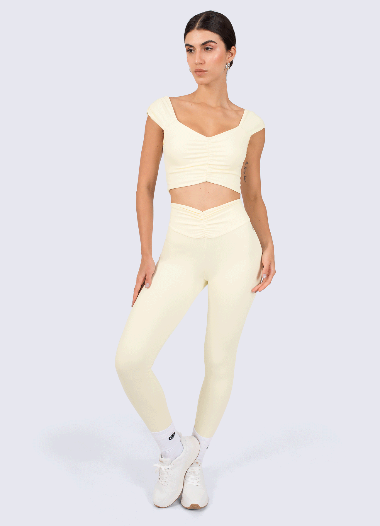 LEGGING EMANA FLOW - BUTTERCREAM