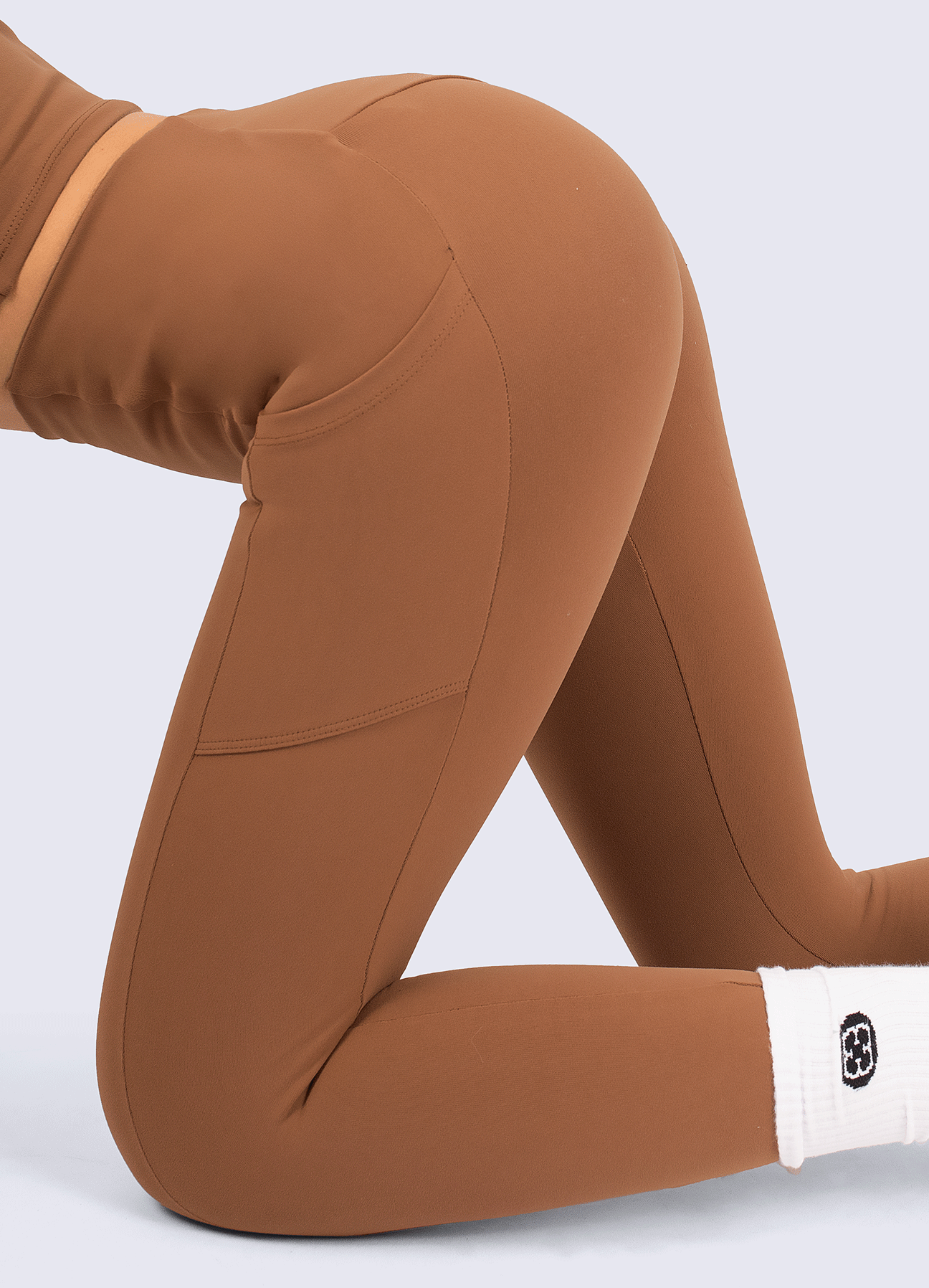 LEGGING READY GO - BROWN