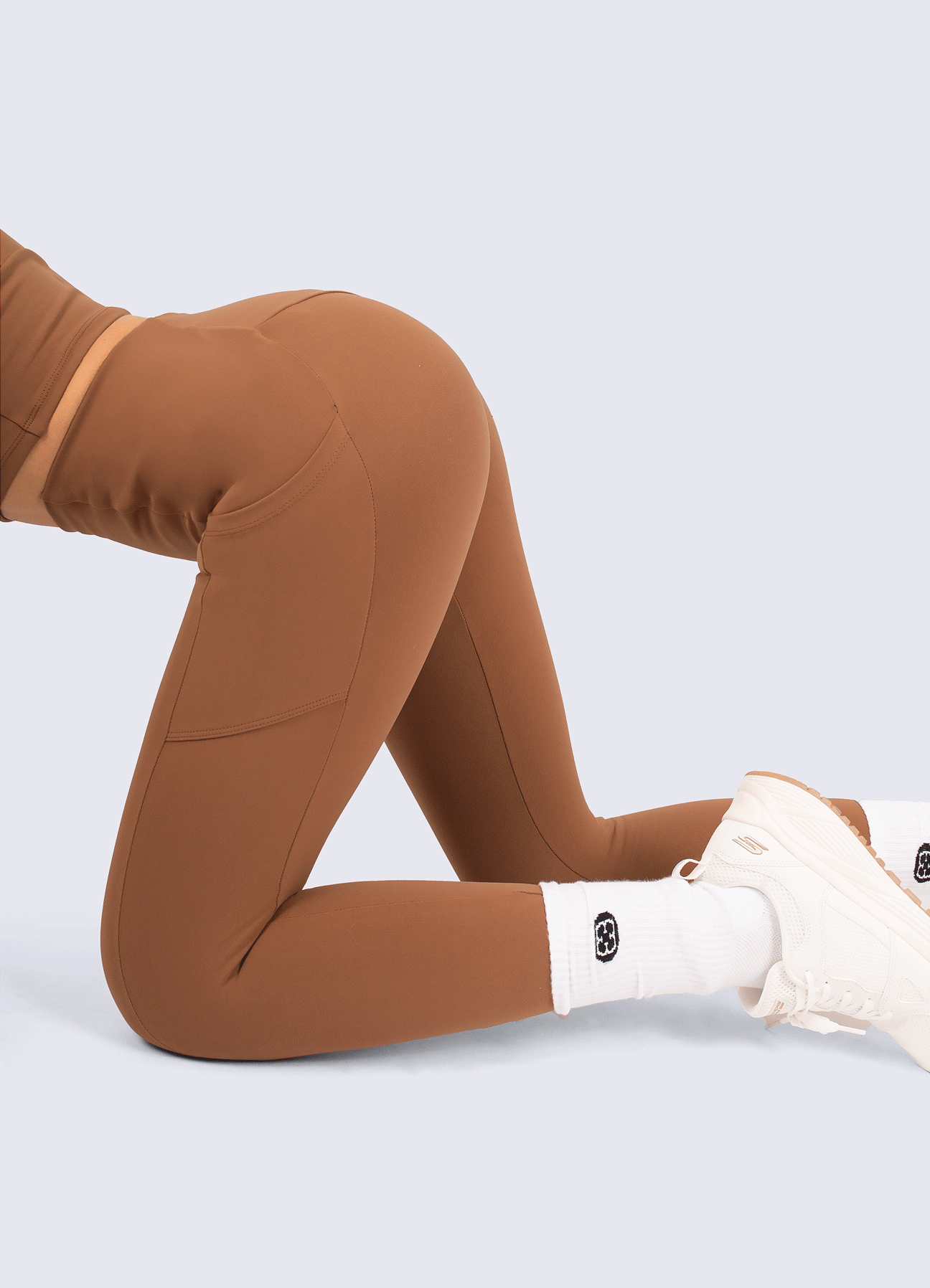 LEGGING READY GO - BROWN