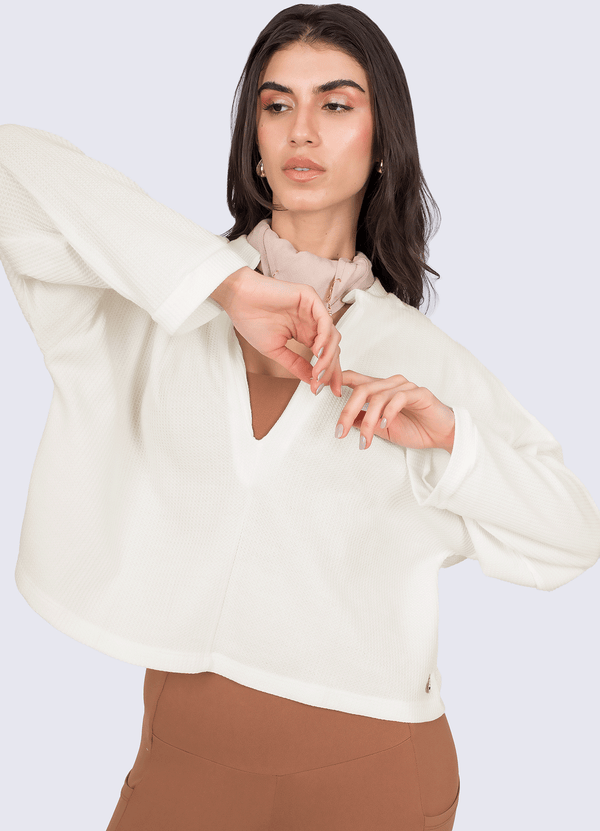 SWEATSHIRT SPACE - IVORY