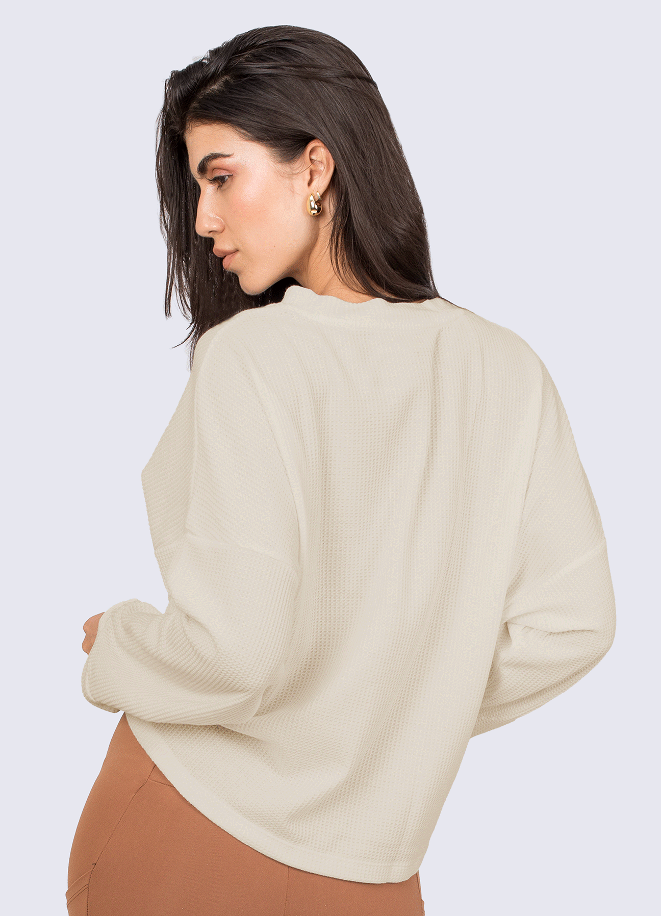 SWEATSHIRT SPACE - BEIGE