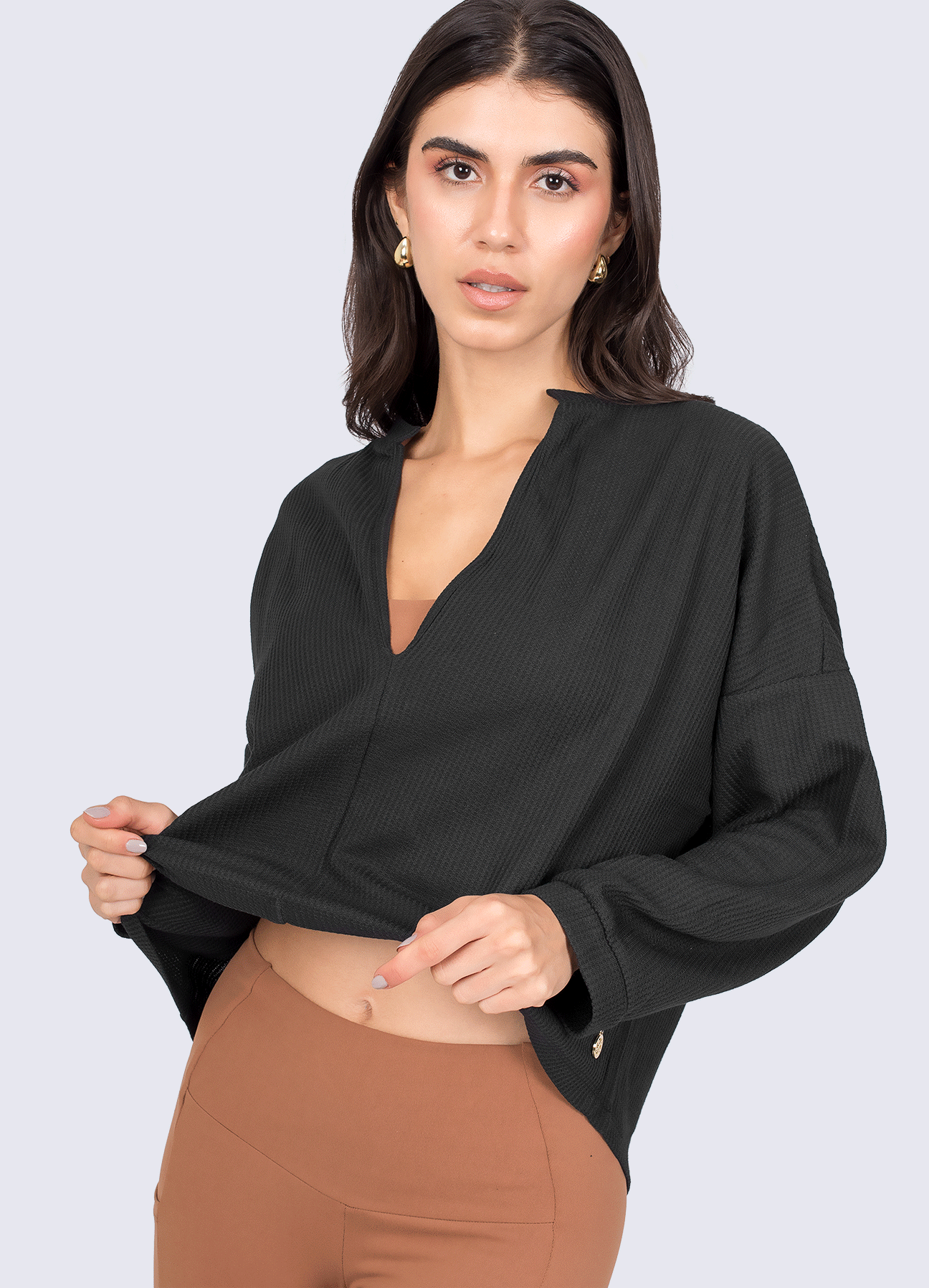 SWEATSHIRT SPACE - BLACK