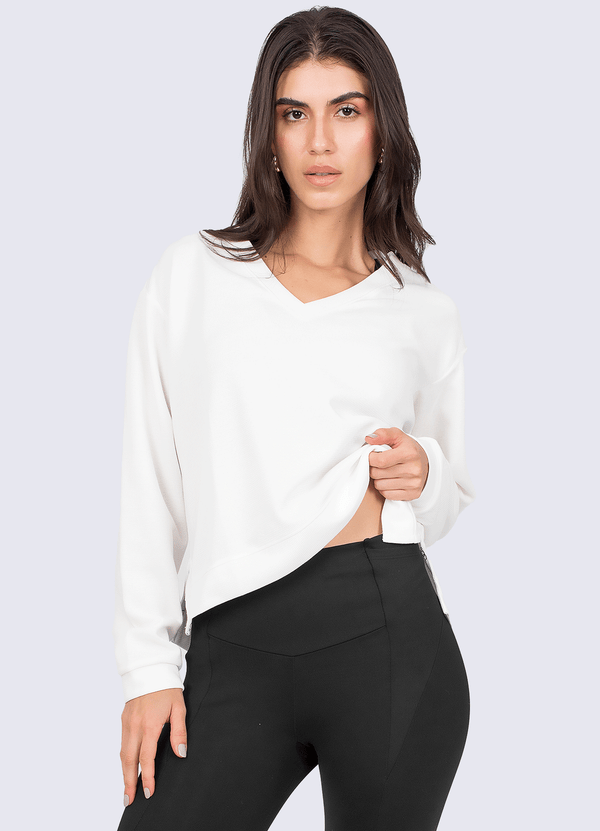 SWEATSHIRT TIME TO RELAX - IVORY