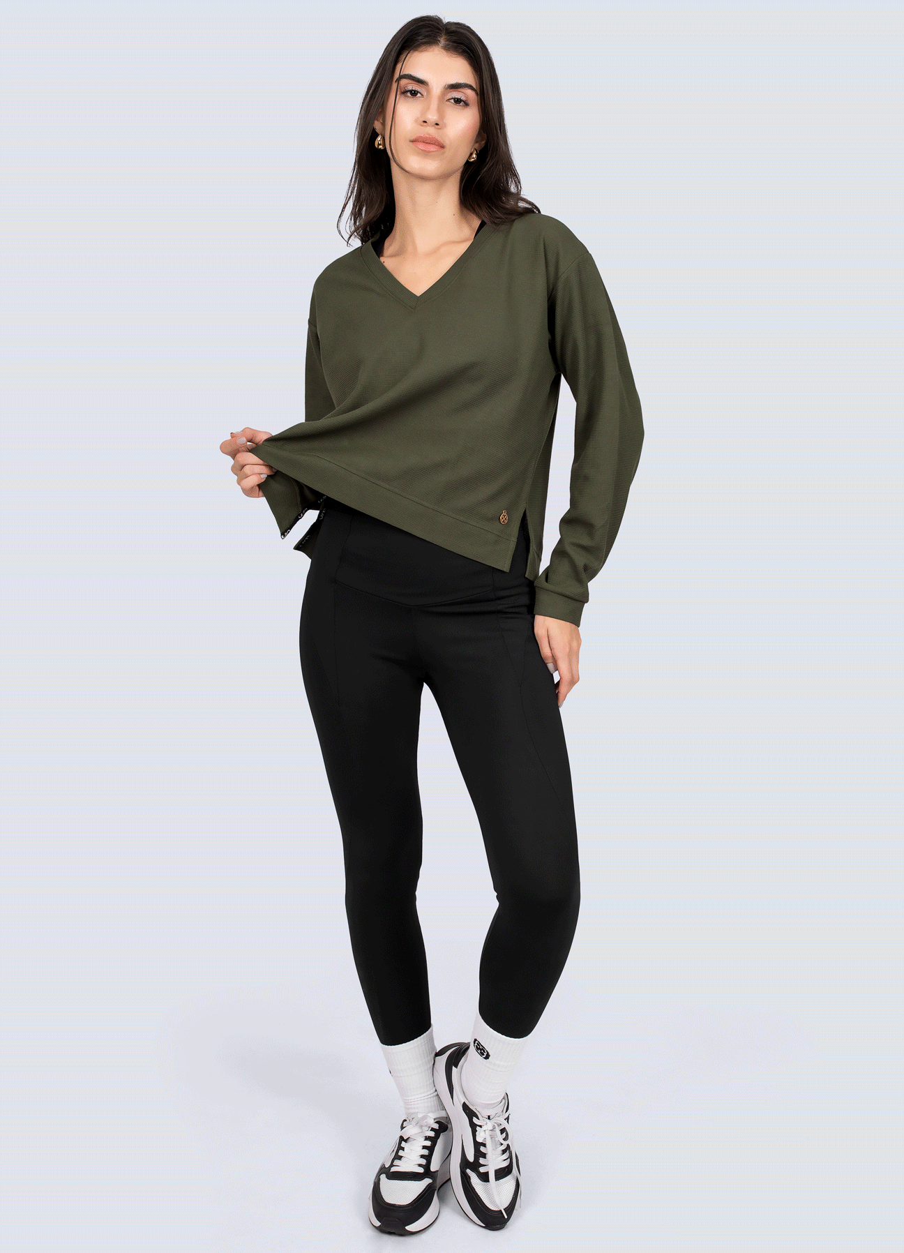 SWEATSHIRT TIME TO RELAX - DARK GREEN