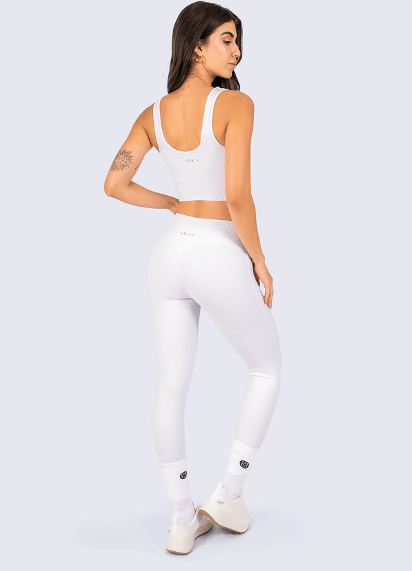 LEGGING SCULPT SHINE - WHITE