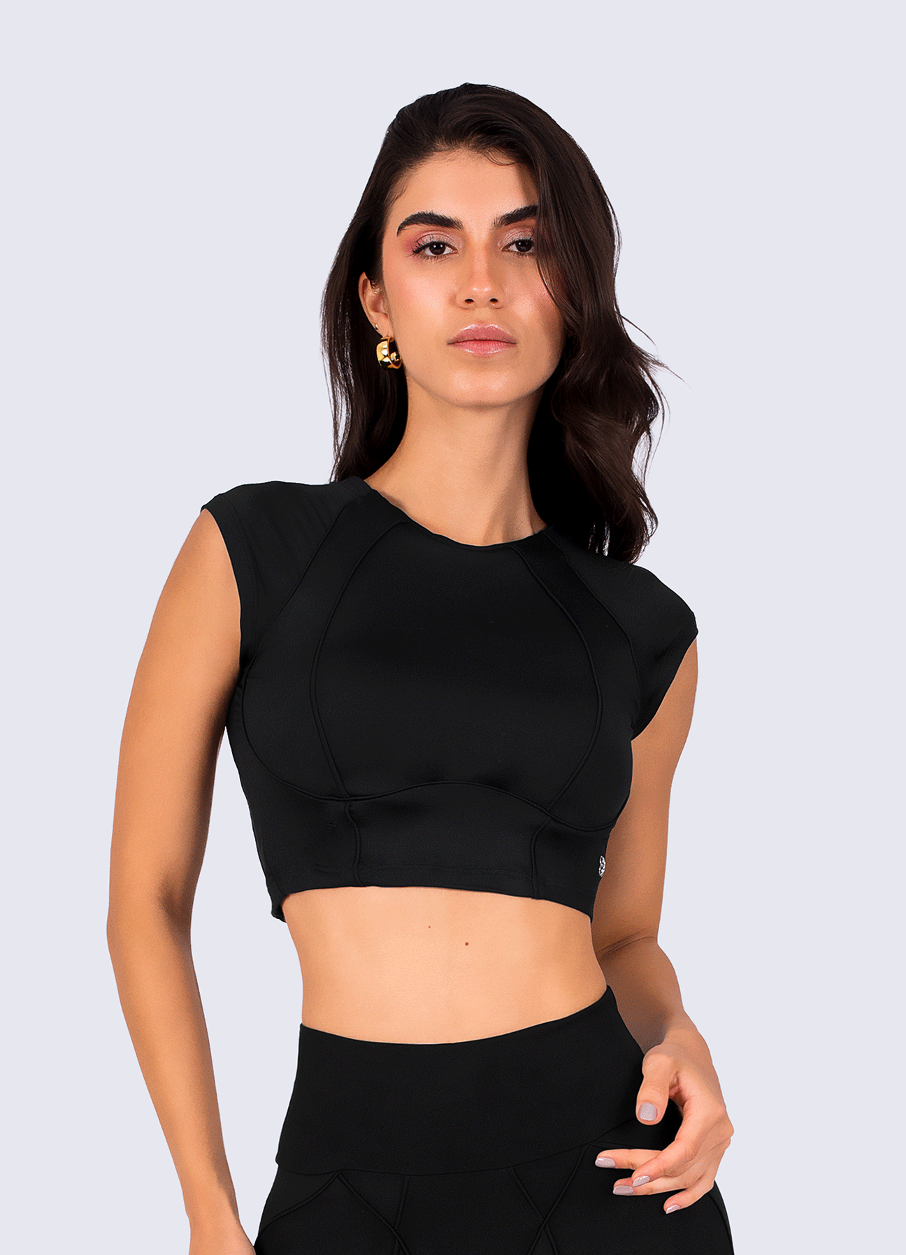 CROP FUTURE SCULPT - BLACK
