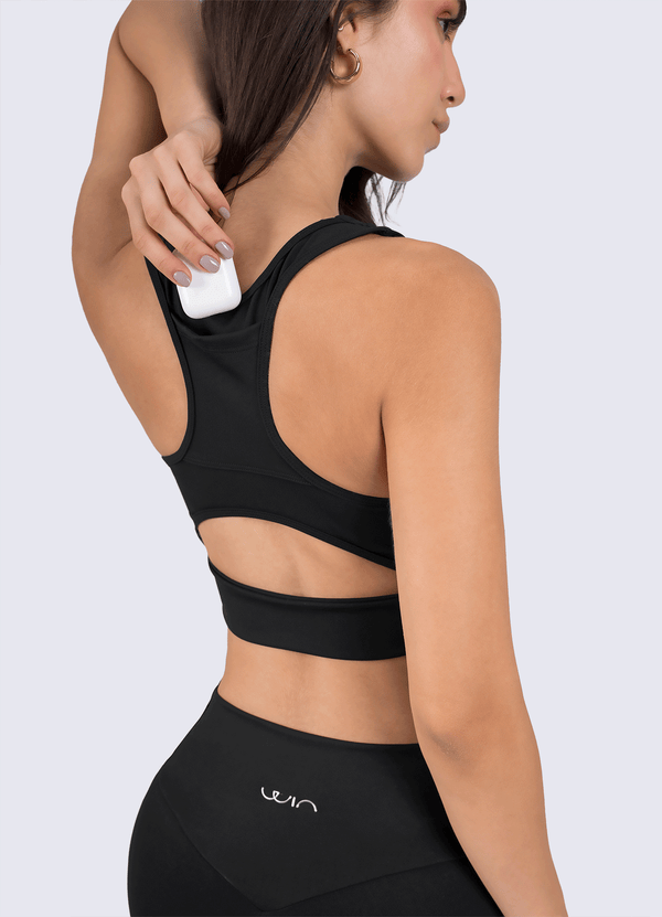 TOP EMANA SHAPE - BLACK