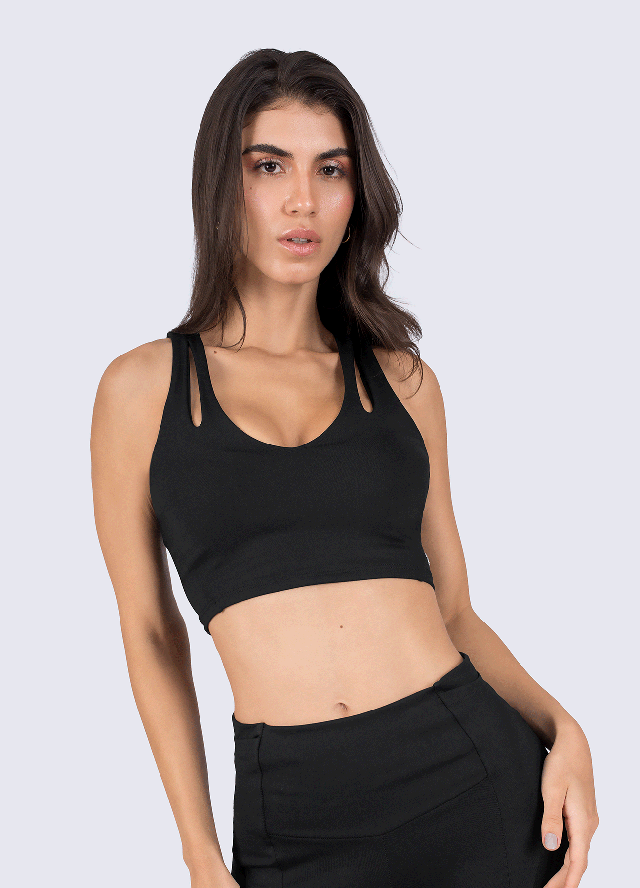 TOP EMANA SHAPE - BLACK