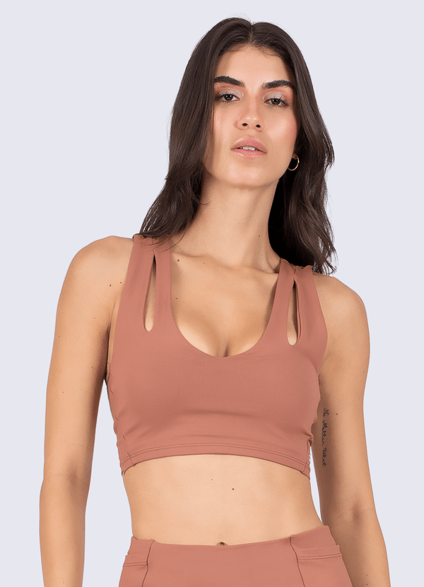 TOP EMANA SHAPE - COCOA BROWN