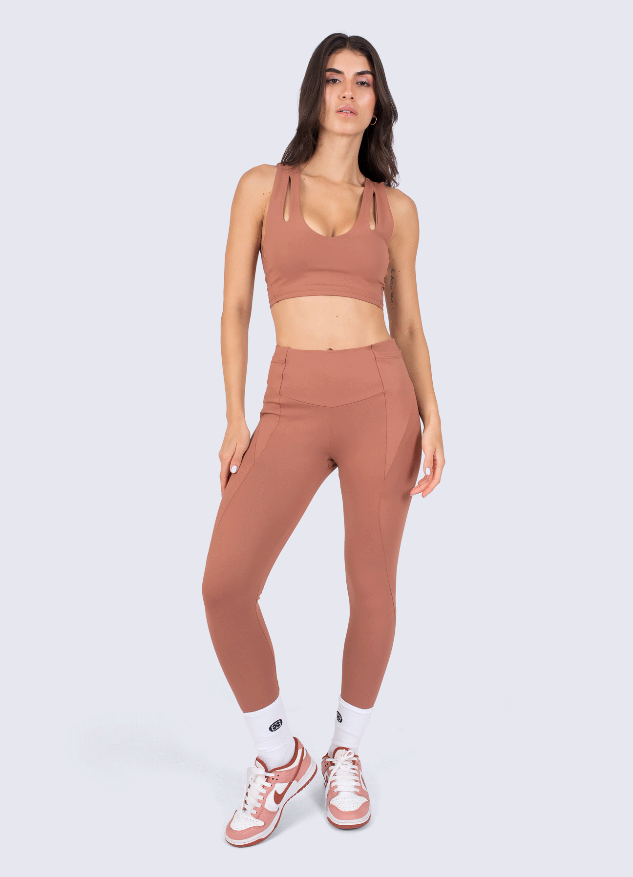 TOP EMANA SHAPE - COCOA BROWN