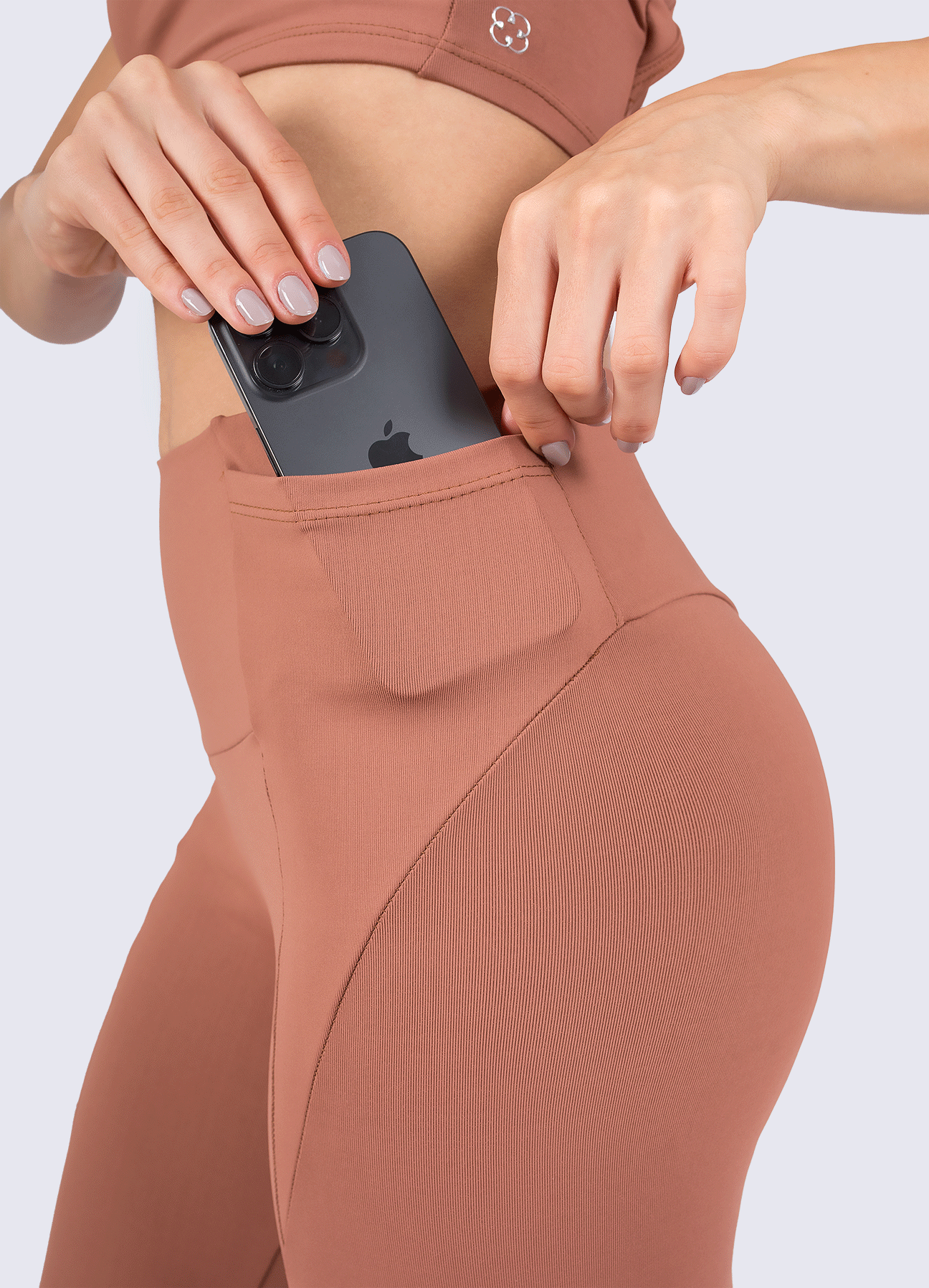 LEGGING EMANA SHAPE - COCOA BROWN