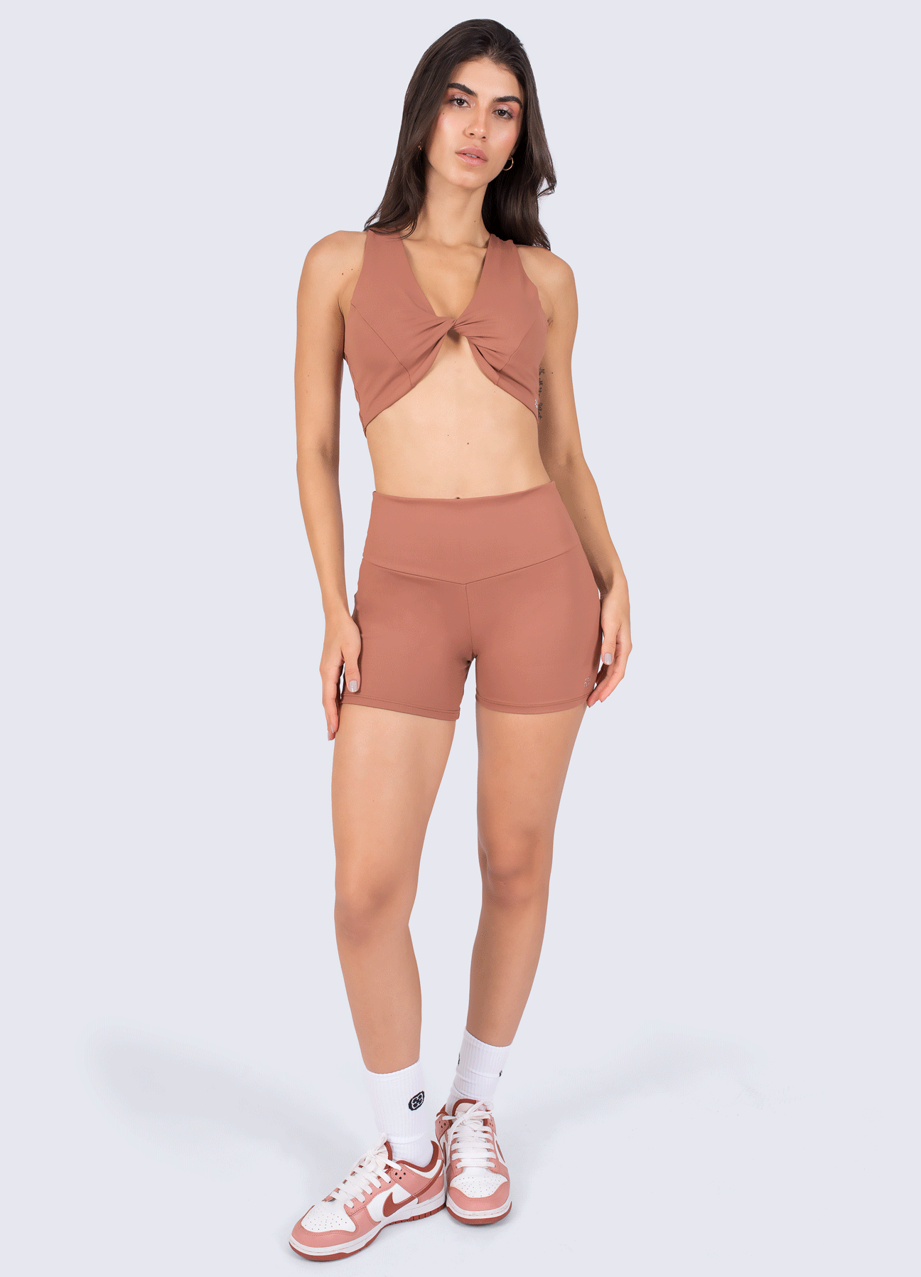 SHORT EMANA PILATES - COCOA BROWN
