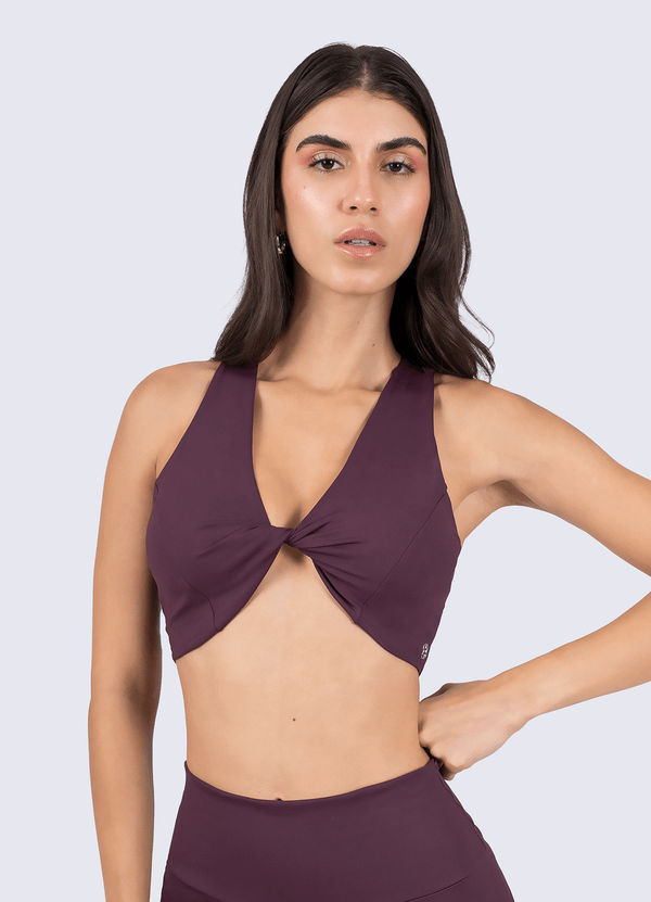 TOP EMANA PILATES - DARK PURPLE