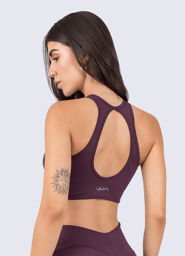 TOP EMANA PILATES - DARK PURPLE