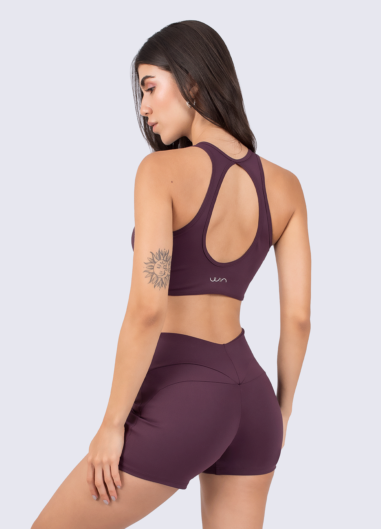 SHORT EMANA PILATES - DARK PURPLE