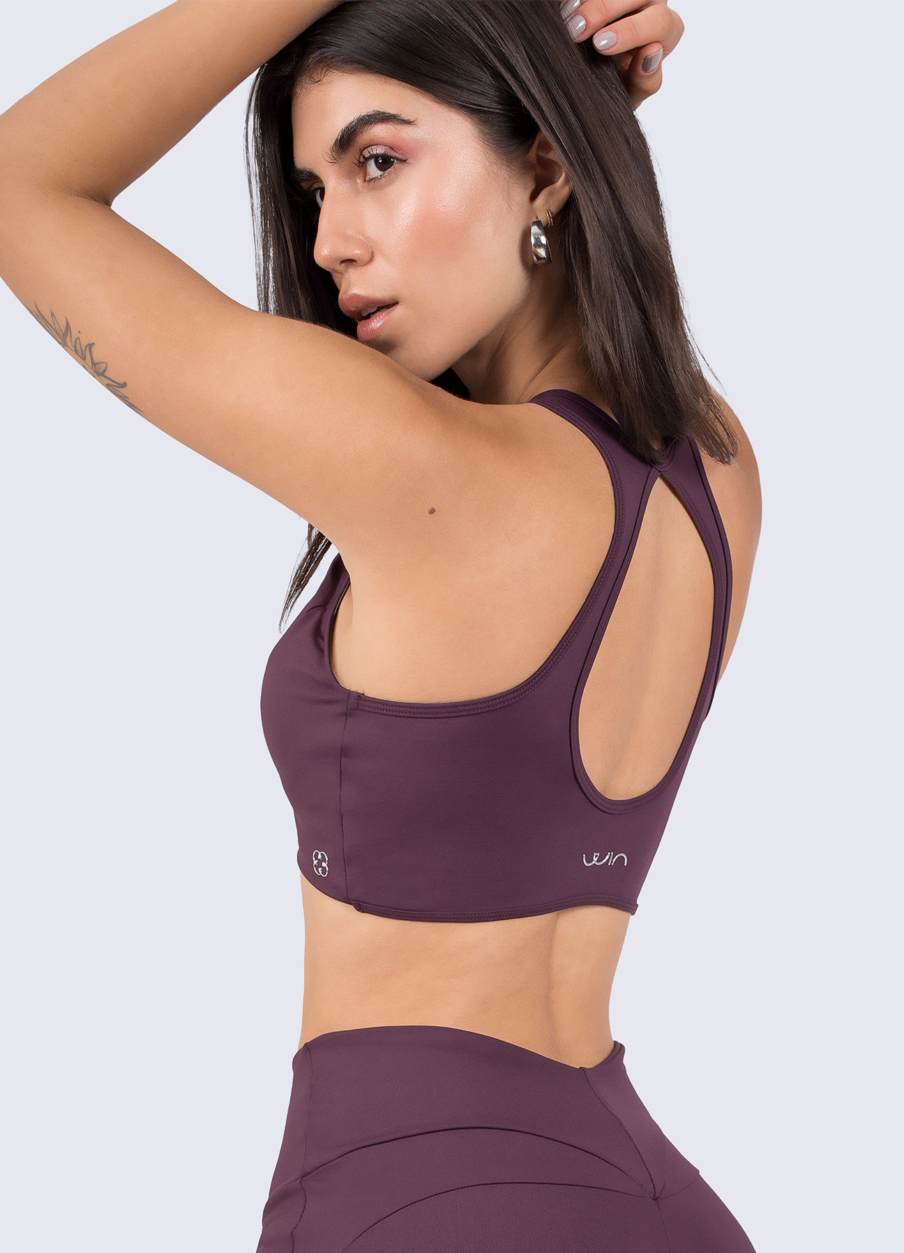 TOP EMANA PILATES - DARK PURPLE