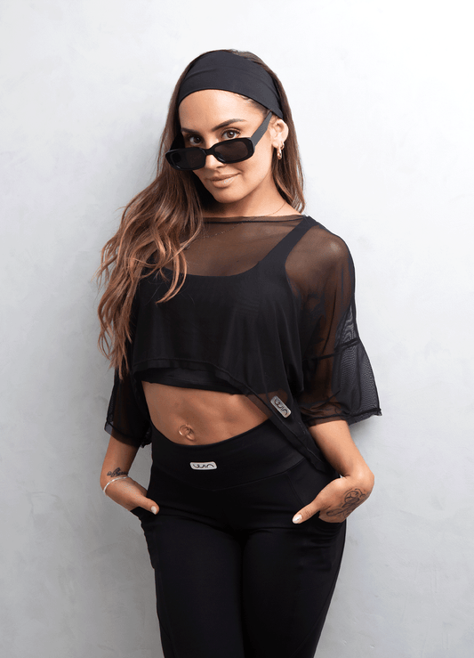 T-SHIRT CROP PERFECT-BLACK